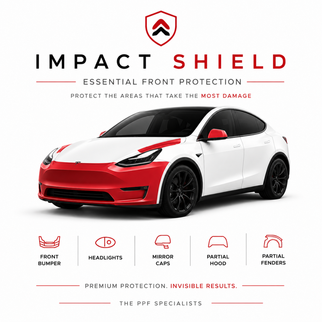 Impact Shield front bumper paint protection film package in San Antonio