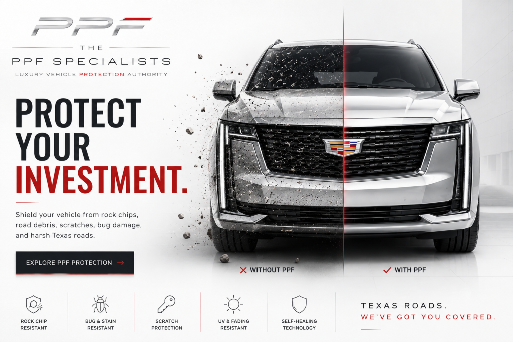 Full vehicle PPF protection coverage on luxury SUV in San Antonio